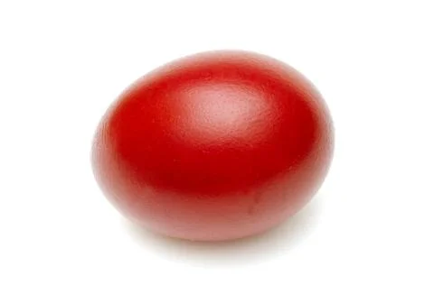 Red easter egg Stock Photos