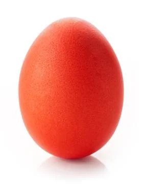 Red easter egg Stock Photos