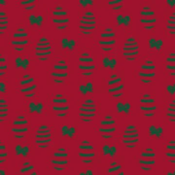 Red Easter Egg Seamless Pattern Background Stock Illustration