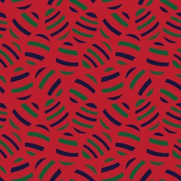 Red Easter Egg Seamless Pattern Background Stock Illustration