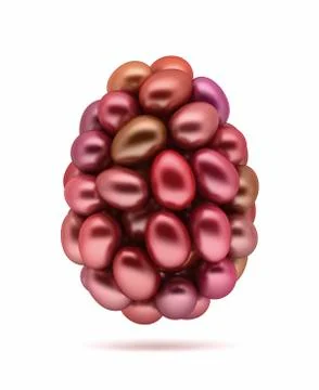 Red easter eggs. Stock Illustration