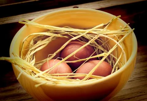 Red Easter eggs Stock Photos