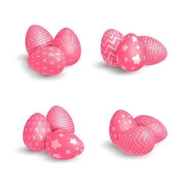 Red eggs Stock Illustration