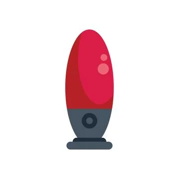 Red electric aroma diffuser spreading pleasant scent improving air quality Stock Illustration