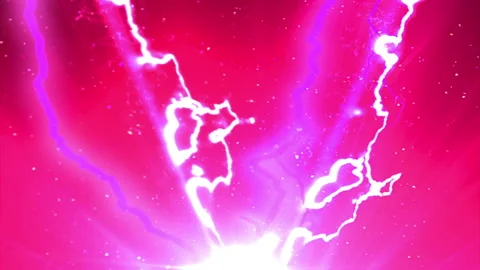 Red electric glow light motion effect animation Stock Footage 146167112