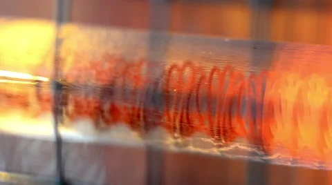 Red Electric Heater Spiral 스톡 동영상 59086828