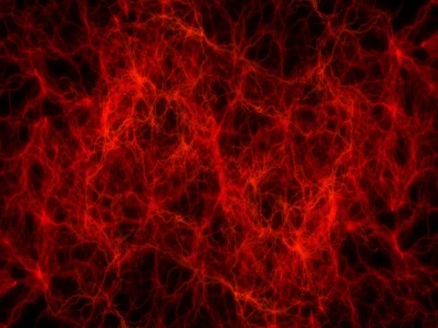 Red Electric Lightnings Thunders Area Motion Graphic Background Stock Footage