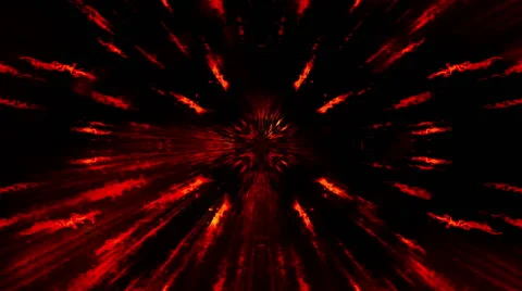 Red Electric Ray Vortex Loop Stock Footage 43911255