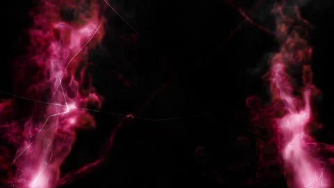 Red electric spark and smoke loop effect Stock Footage 264019341