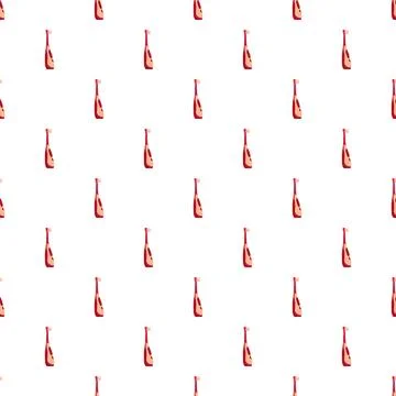 Red electric toothbrushes seamless pattern on white background Stock Illustration