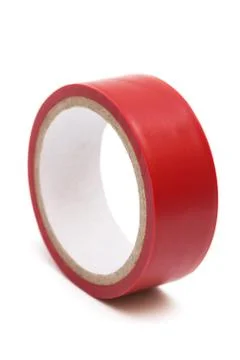 Red electrical tape Stock Photos