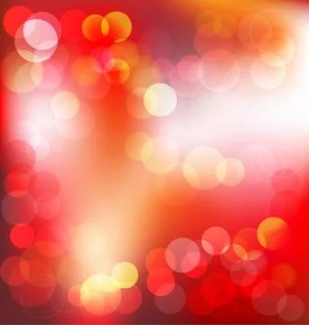 Red elegant abstract background with bokeh lights Stock Illustration