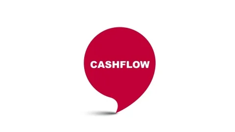 Red element video animation cashflow Stock Footage 114988368