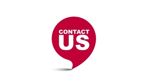 Red element video animation contact us Stock Footage 124537912