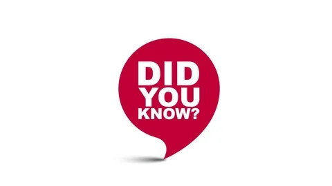 Red element video animation did you know Stock Footage 114988408