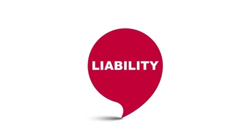 Red element video animation liability Stock Footage 124568577