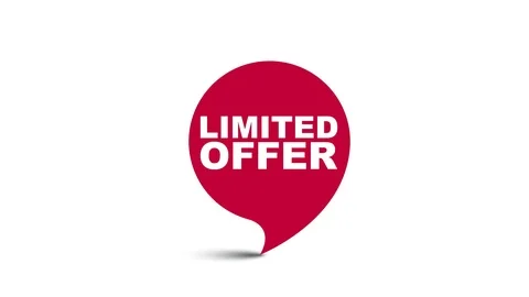Red element video animation limited offer Stock Footage 113954162