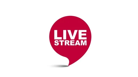 Red element video animation live stream Stock Footage 114986385