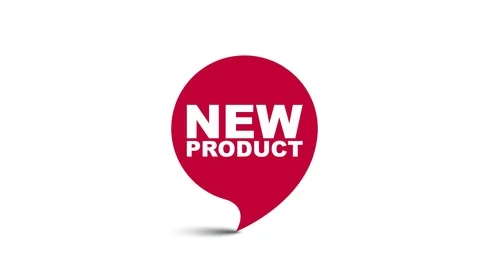 Red element video animation new product Stock Footage 113954394