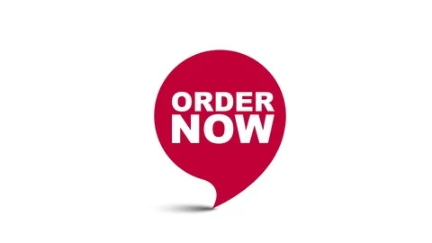 Red element video animation order now Stock Footage 124537937