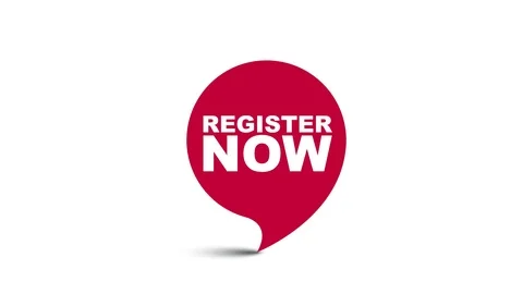 Red element video animation register now Stock Footage 114984014