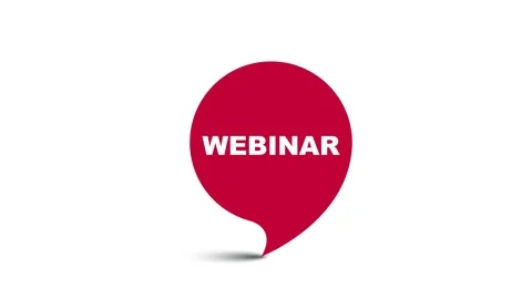 Red element video animation webinar Stock Footage 113954184