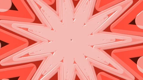 Red Eleven Point Star Rotating Stock Footage 100260462