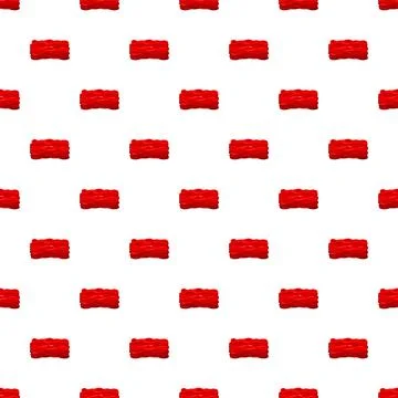 Red elongated jelly candy pattern creating sweet texture Stock Illustration