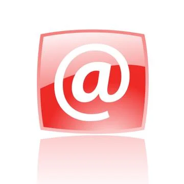 Red email Stock Illustration