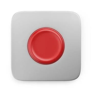 Red emergency button Shiny red button on white background Copyright: xZoon... Stock Photos