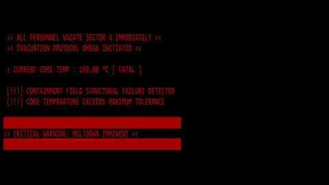 Red emergency facility structural screen. Stock Footage 337195054