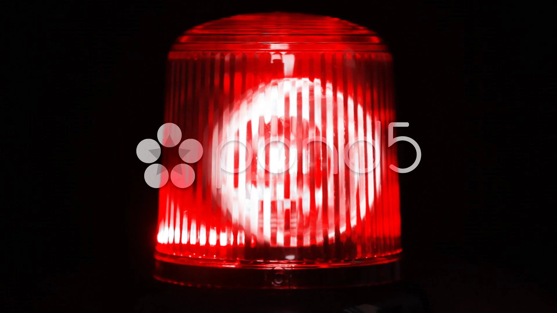 emergency light flashing red