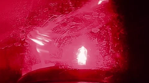 Red emergency light flashing background Stock Footage 274683501