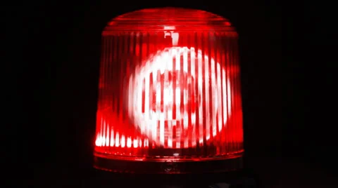 Red emergency light flashing Vídeos de archivo 32500701