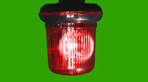 Red emergency light flashing Stock Footage