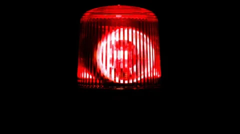 Red emergency light Stock Footage 32694288