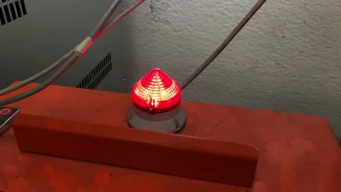 Red Emergency Light Stock Footage 156859925