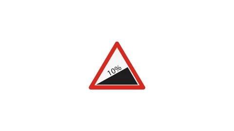 Red emergency stop triangle sign afore Destroyed car in car crash traffic a.. Stock Footage 322967086