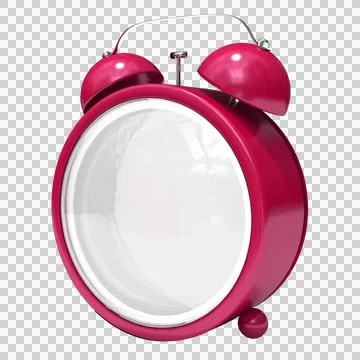 Red empty alarm clock Stock Illustration