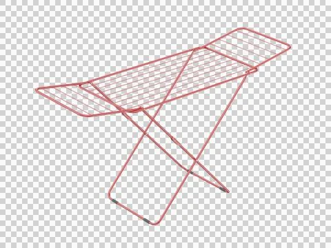 Red empty clothes drying rack Stock Illustration