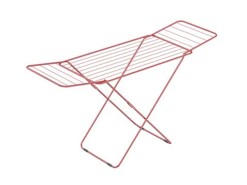 Red empty clothes drying rack Stock Illustration
