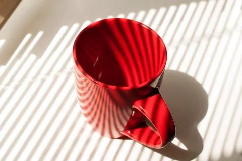 Red empty cup Stock Photos