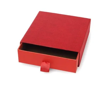 Red Empty Gift Box Stock Photos