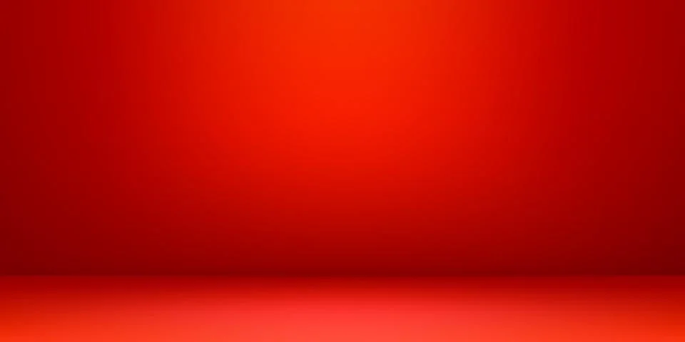 Red empty room bg, studio limbo light background Ilustración de archivo