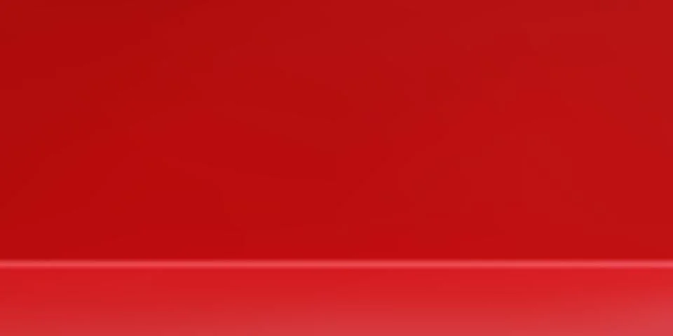 Red empty room with copy space for display of content design. Horizontal temp Stock-Illustration