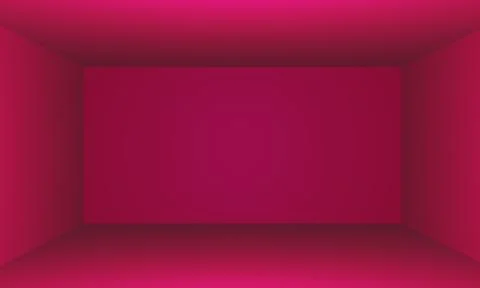 Red empty room studio gradient background Stock Illustration