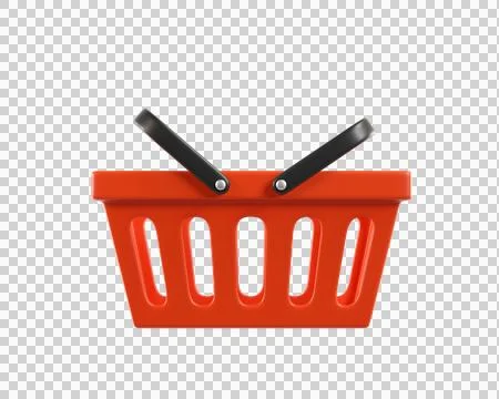 Red empty Shopping Cart Stock Illustration