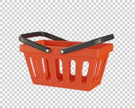 Red empty Shopping Cart Stock Illustration