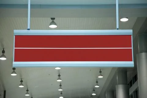 Red empty sign Foto stock