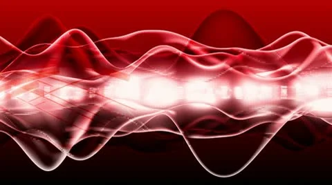 Red Energy Flow - Motion Background 85 (HD) Stock Footage 9769946